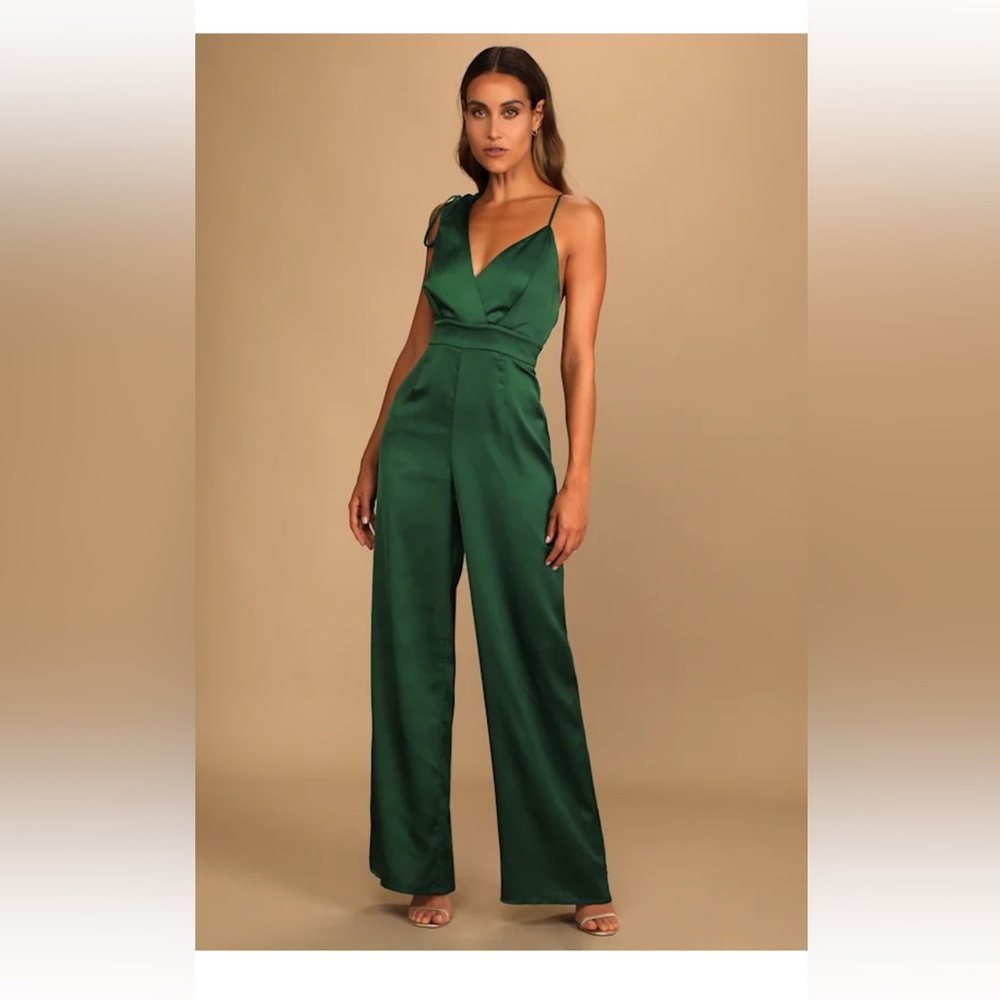 Lulu's Forest Green Jumpsuit